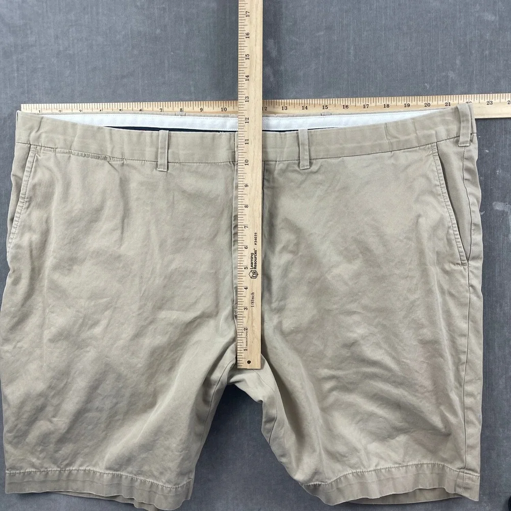 Polo Ralph Lauren Mens 42 Tan Shorts Chino Golf Crest Logo Patch